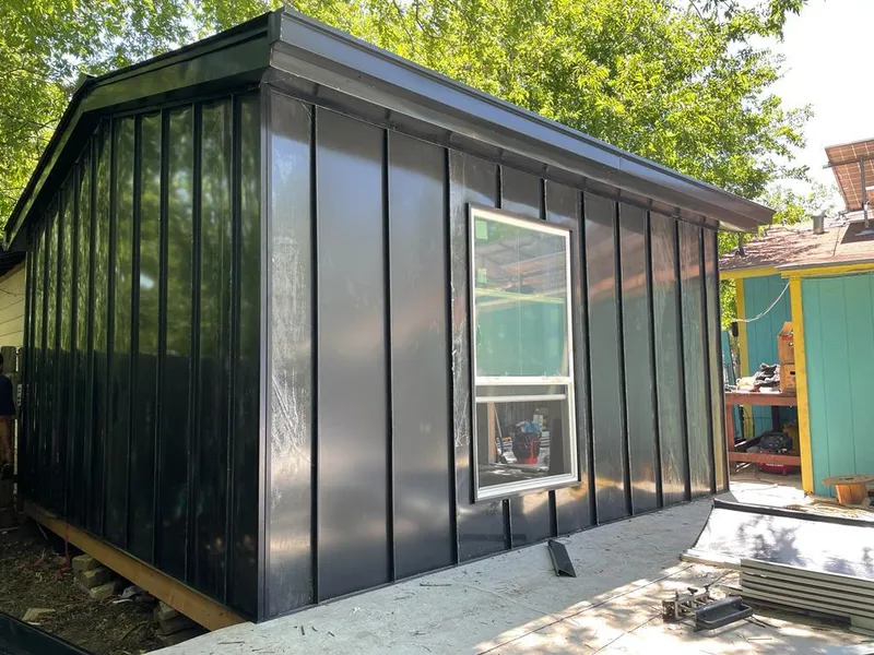 Black standing seam metal wall panels for Metal Roof Installation in Washougal